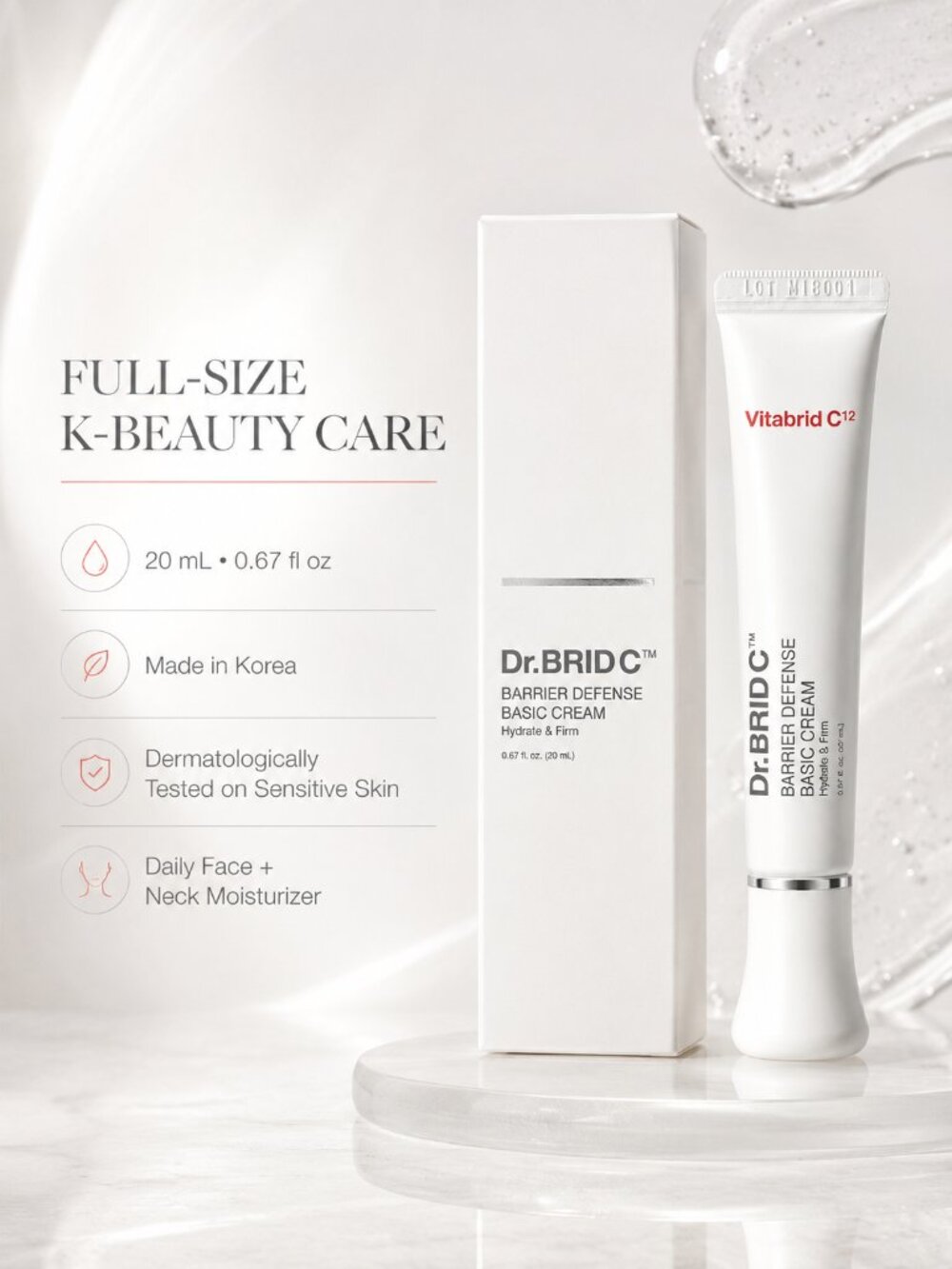 Dr.BRID C Barrier Defense Basic Cream 20ml Vitabrid C12 K-Beauty